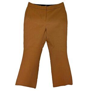 THEORY Erstina Pioneer Kick Flare Dress Pant Brown Size 6
